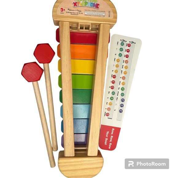 Melissa & Doug Caterpillar Rainbow Color Xylophone With Instructional Card - Picture 3 of 7